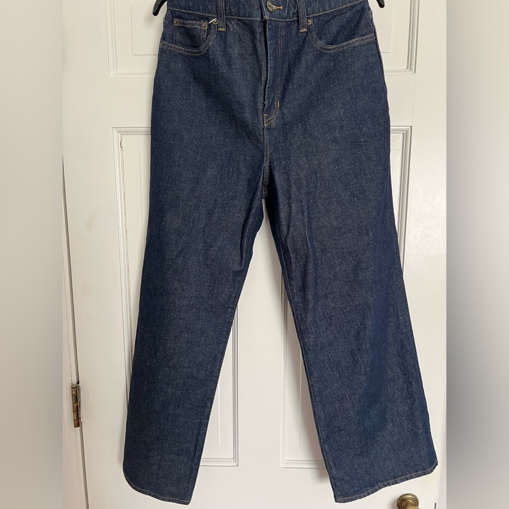 J. Crew Indigo Denim Jeans with Contrast Stitching - EUC